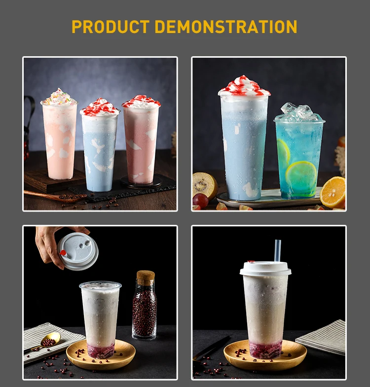 bubble tea cup/boba cup/milk tea cup/plastic cups with lids/disposable cup/juice cup/custom plastic cup/plastic cup printing