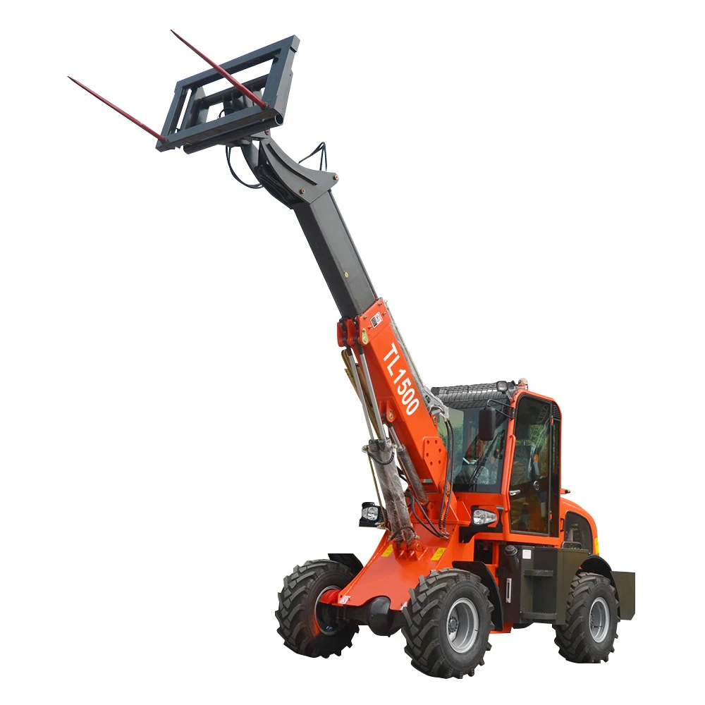 Fast delivery TL1500 telescopic loader 4x4 telehandler telescopic loader