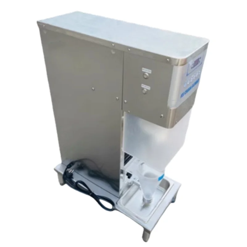 Automatic Stainless Steel Freeze Fruit Flavor Swirl Ice Cream Blending Machine Real Fruit Yogurt Snack Ice Cream Mixer Machine
