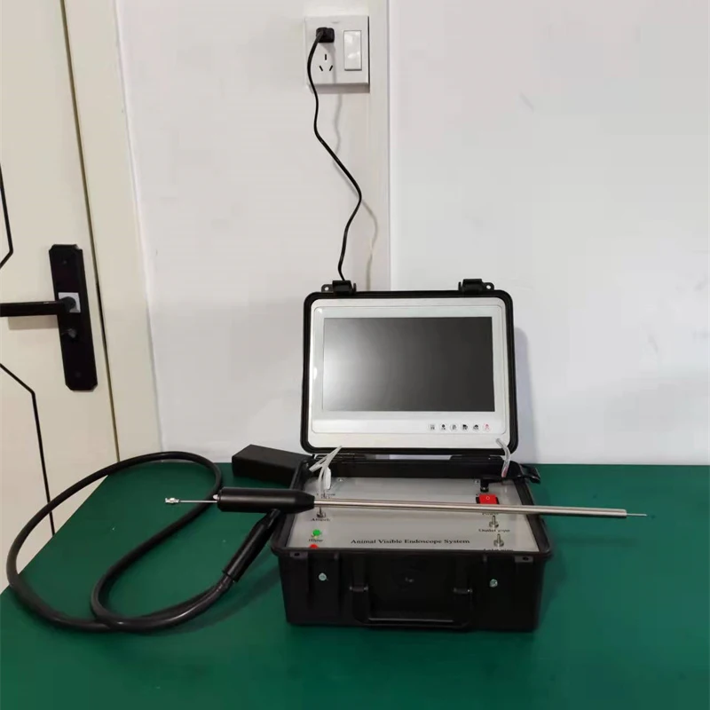Veterinary Instrument Portable Visualized Endoscope Artificial Insemination Gun for Pet Animals Husbandry Equipment