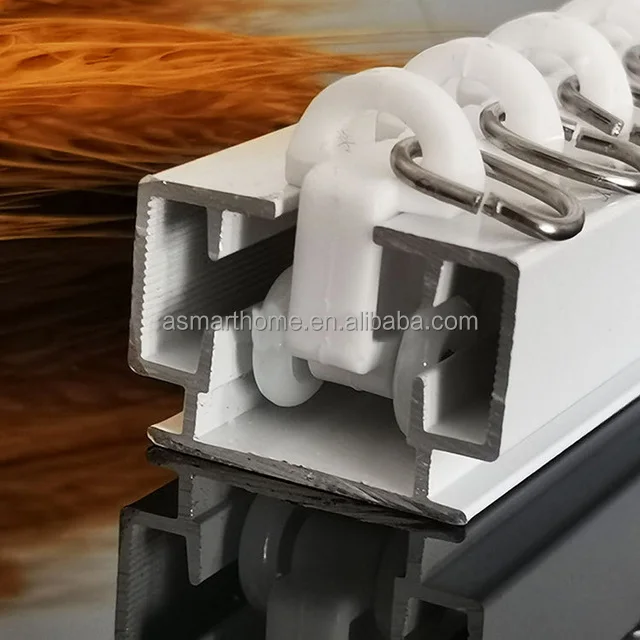 Wholesale Variety Straight Curtain Rail Accessories  Automatic Double Track Curtain Accessories  PE Plastic Curtain Track Runner