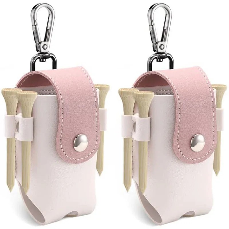 Wholesale Single Golf Bags Fanny Pack PU Leather Outdoor Sports Golfball Carry Pouch Portable Golfbag Cover Waist Bags