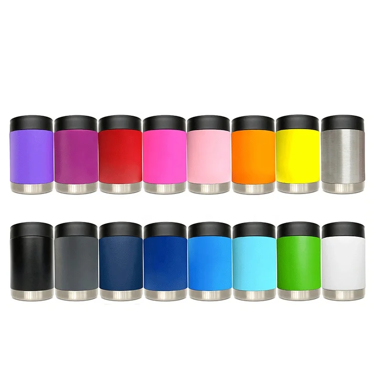 12oz Personalized Custom Made Double Wall 304 Stainless Steel Bottle Insulator Beer Can Cooler