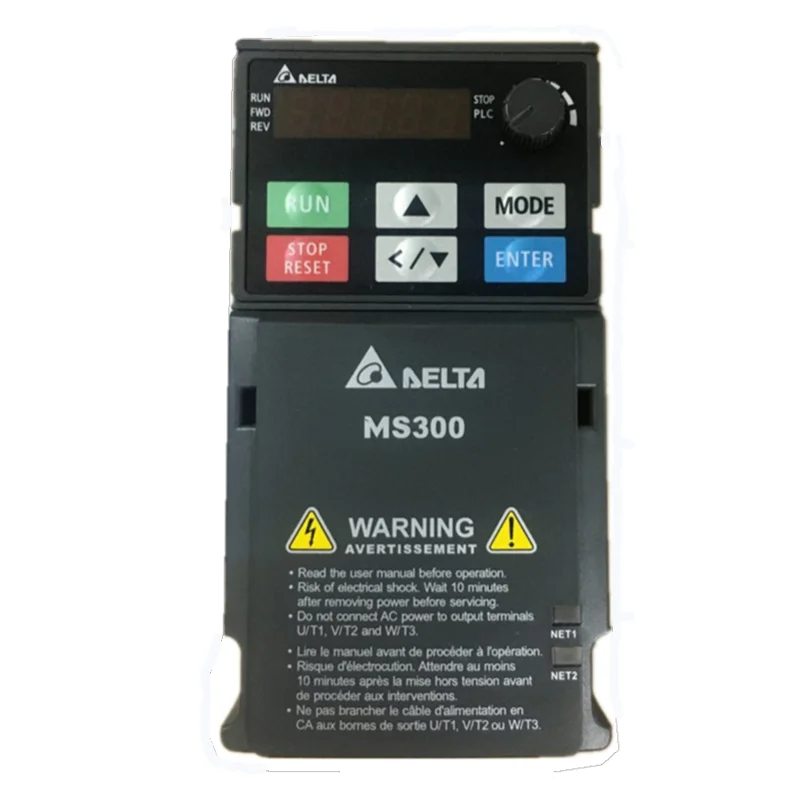 200W IP40 Delta VFD Textile Machine Frequency Inverter VFD1A6MS23ENSAA