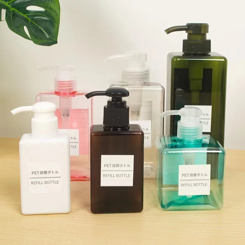 High Quality 100 150 250 280 450 600ML PETG Lotion Pump Bottle Shower Gel Facial Cleanser Hand Wash