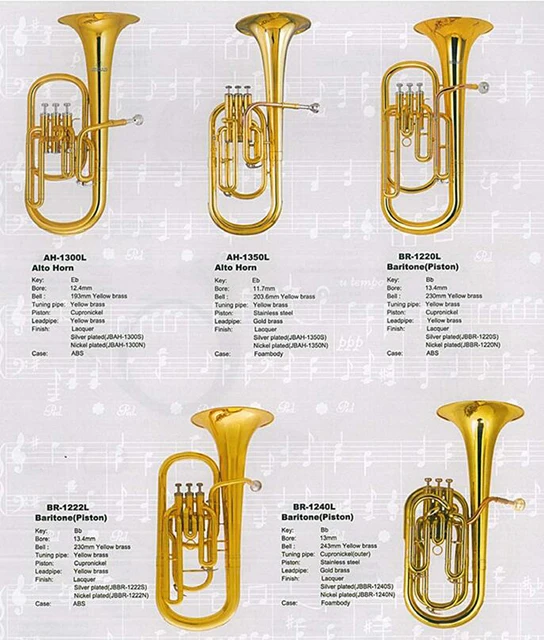 Alto-horn AH-1350L gold Eb key for professional performance