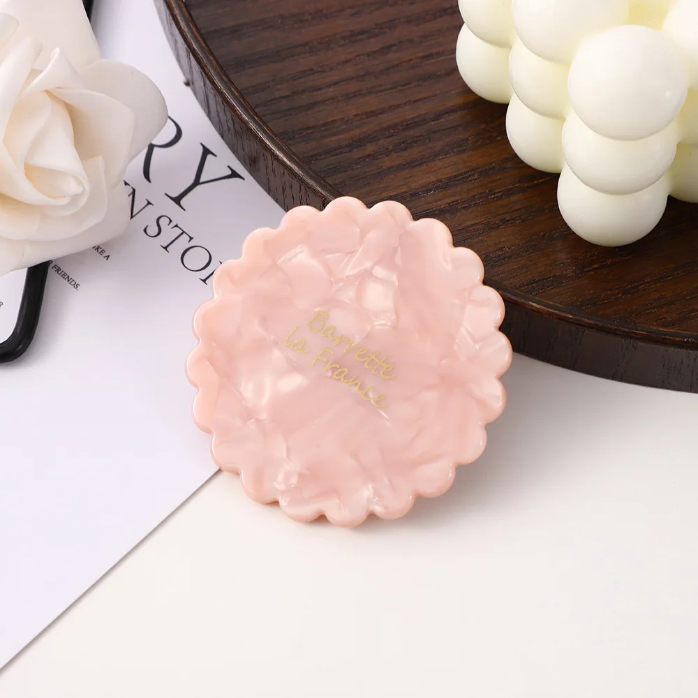 SAIYII New Thickened Flower Round Shape Acetate Makeup Mirror For Woman