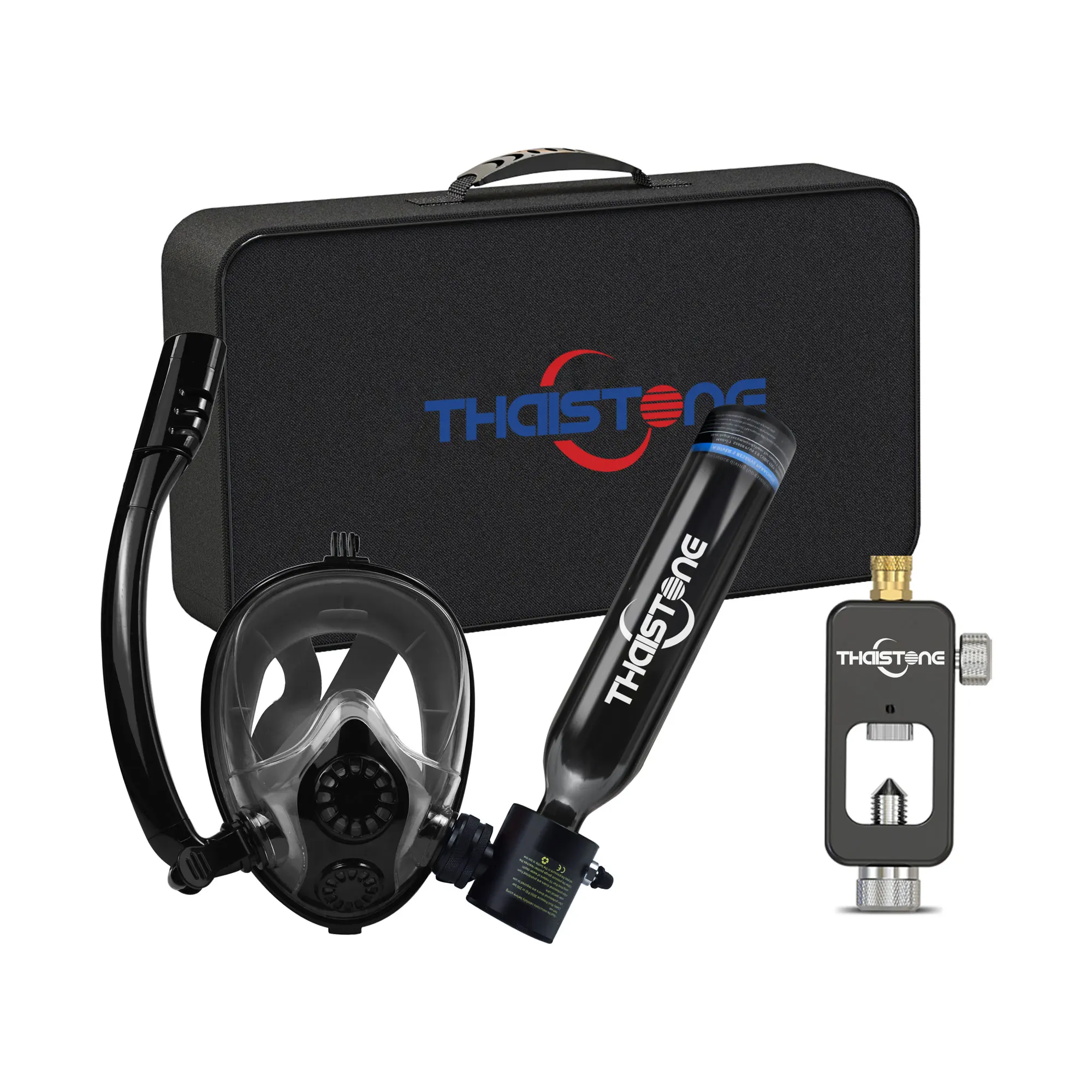 High quality wholesale underwater diving equipment set 0.5L mini scuba portable air tank and snorkel mask