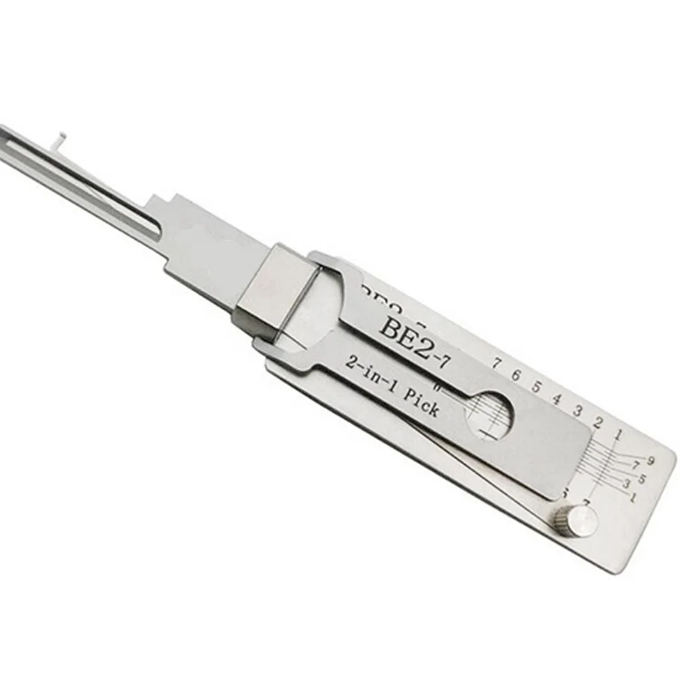 Слесарный инструмент Лиши 2 в 1 BE2-7 декодер и выбор работает с BE2 / Best A 7 Pin Keyway