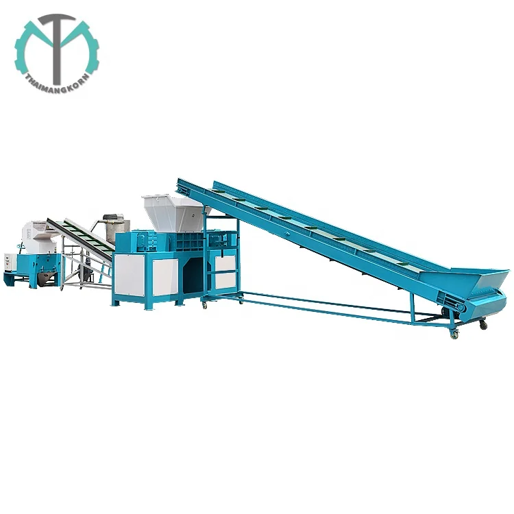 High Efficiency Manufacturer Direct Supply Double Shaft Shredder Rubber Crusher Tyre Crusher Machine
