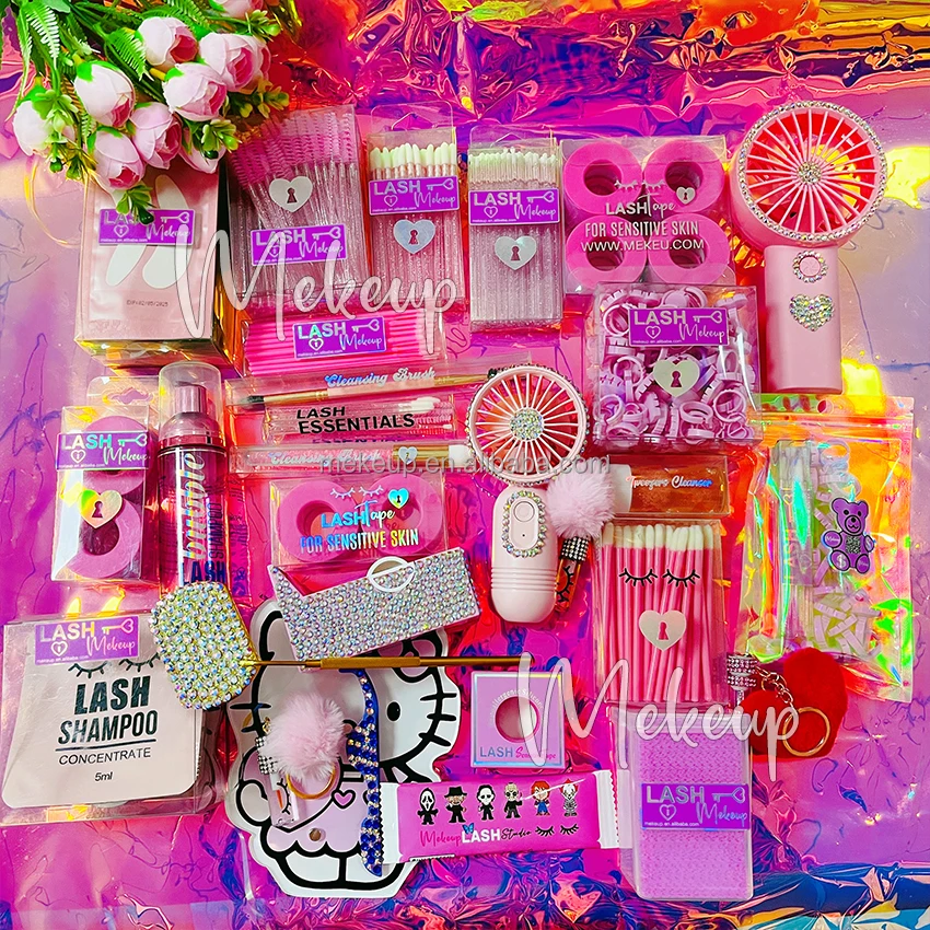 Custom Practice Diy Lash Extension Kit Eye Lash Starter Kit Eyelash Tools Private Label Extension Eyelash Kit