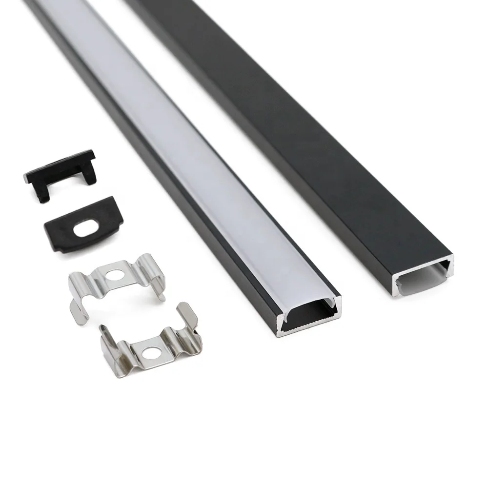 Factory Sales Directly Customized 1506B Color Length 6*15MM U Shape Surface Mounted LED Aluminum Profile for LED Strip Light