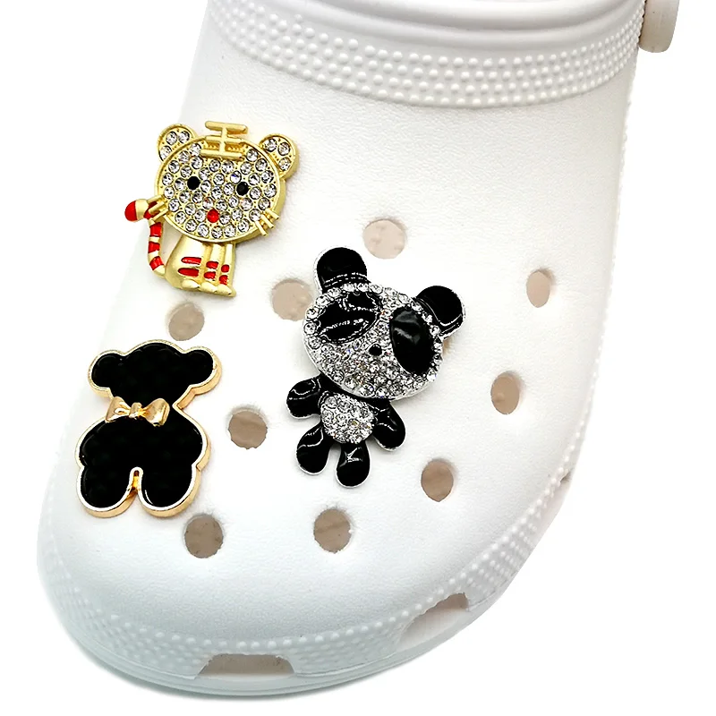 HYB kuaji 905 funny Diy Popular luxury logo designer metal clog charms shoe charm for clog custom clog charm for clog