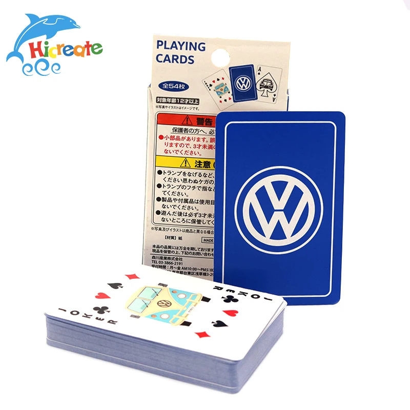 Card Game Manufacturer Custom Blue Paper Playing Cards Printing With Logo
