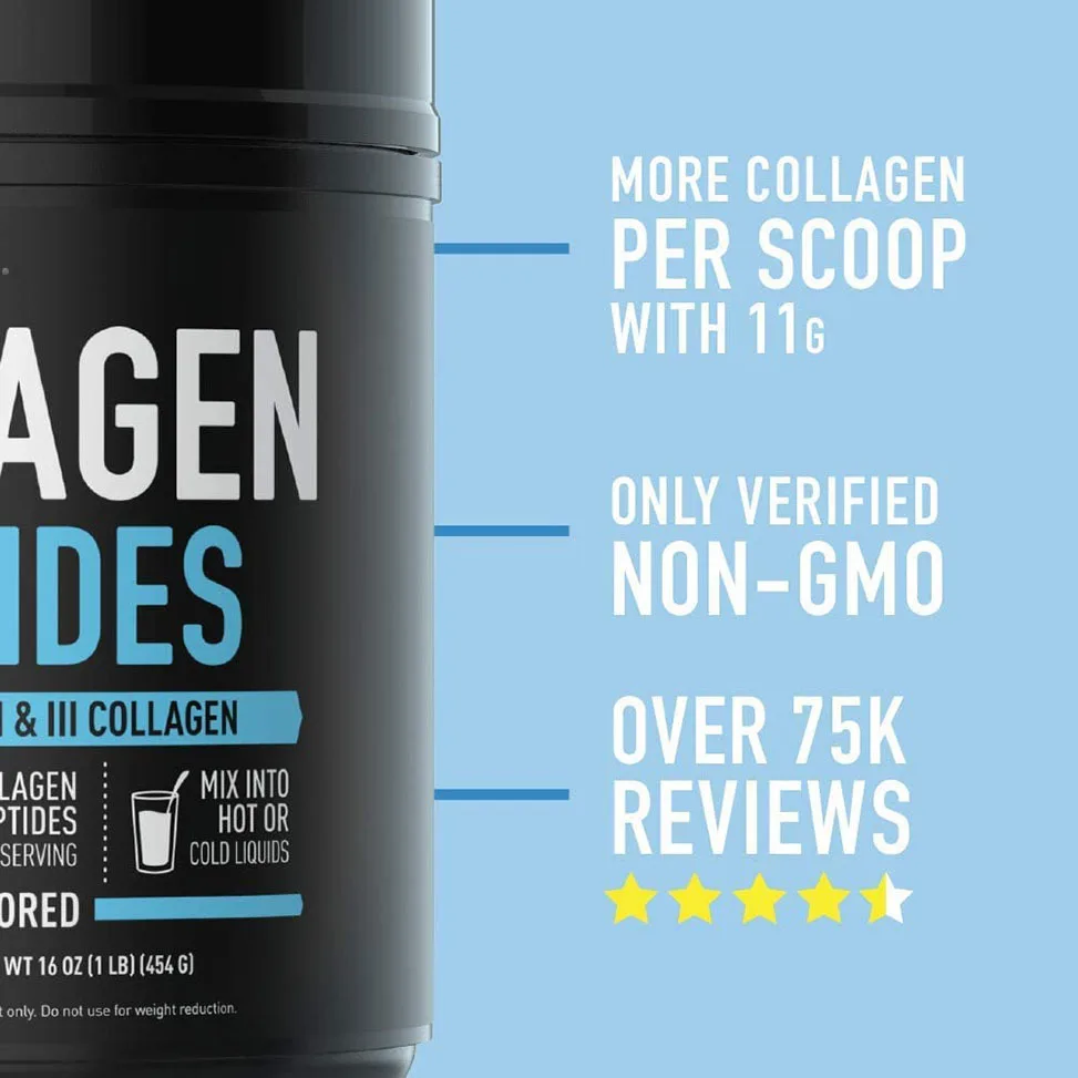Private Label Collagen Peptides Powder Supplement with Organic Spirulina Amino Acids Enzymes