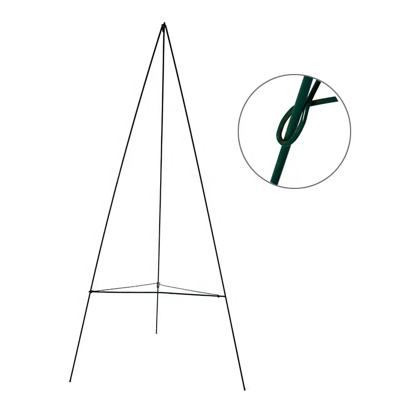 Custom small metal wreath display easel for cemetery metal wire easel funeral procurement section