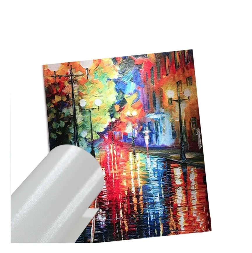 Оптовая продажа художественные принадлежности для рисования струйная печать глянцевые 300 г холсты из полиэстера пустые белые