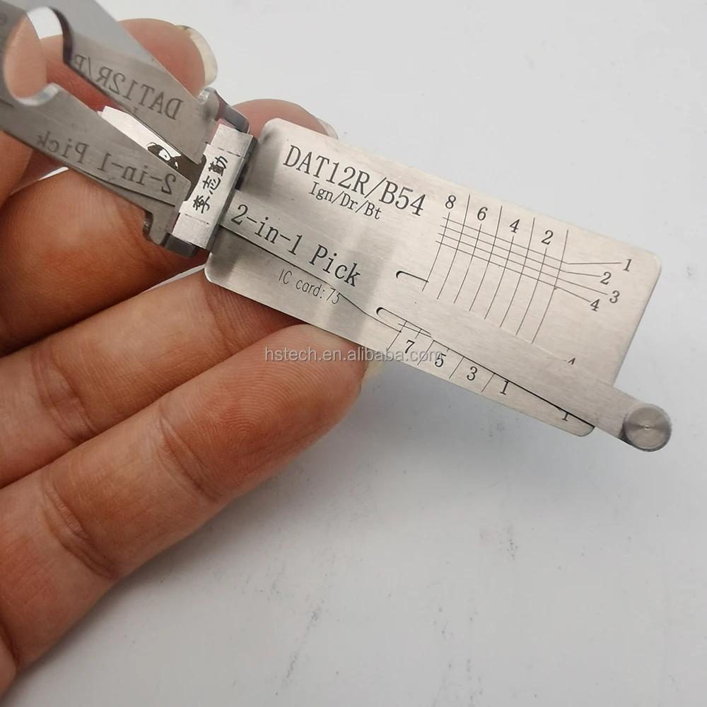 Original Lishi DAT12R/B54 2in1 Decoder and Pick for H ino Trucks