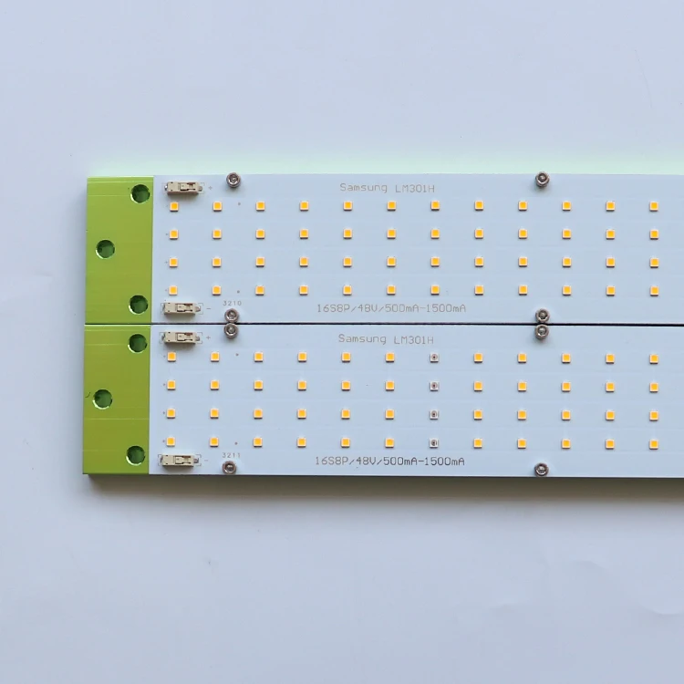 
KingBrite QB128 led board Samsung lm301h strip with epistar 660nm red grow light bar (PCBA+heatsink) 