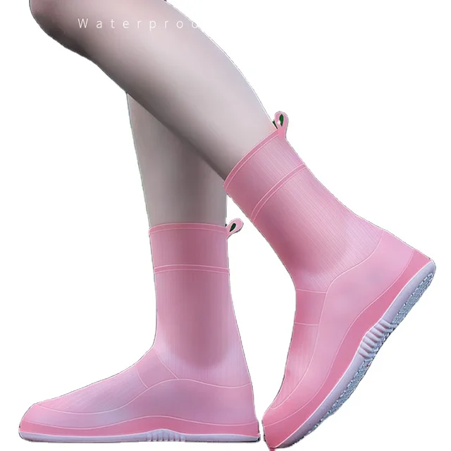 TPE plastic Protective Rain Shoes Anti-slip Reusable Rubber shoes Waterproof silicone shoe covers
