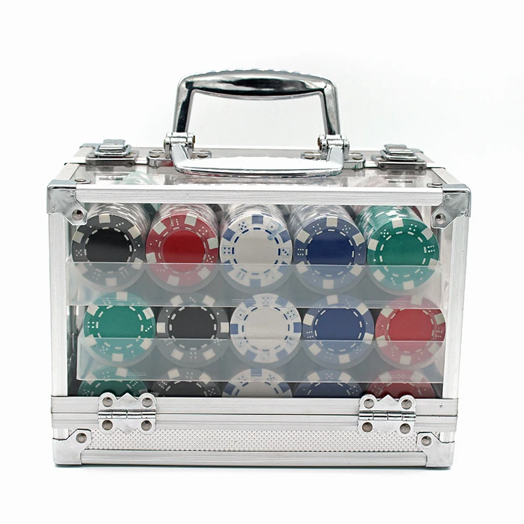 Custom 600 Casino Game Poker Chip Sets with Acrylic Case