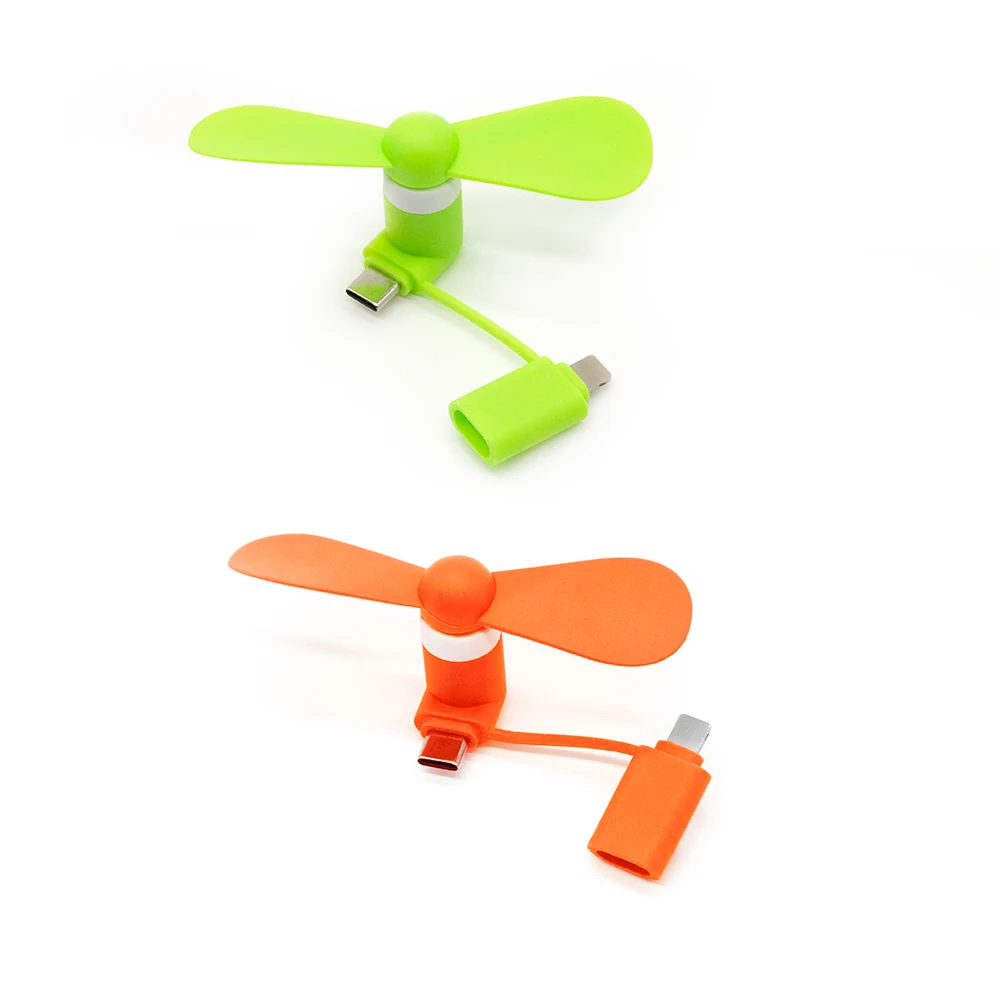 Fast Delivery Promotion Gift Mobile Phone Portable 2 in 1 USB Mini Mobile Phone Fan