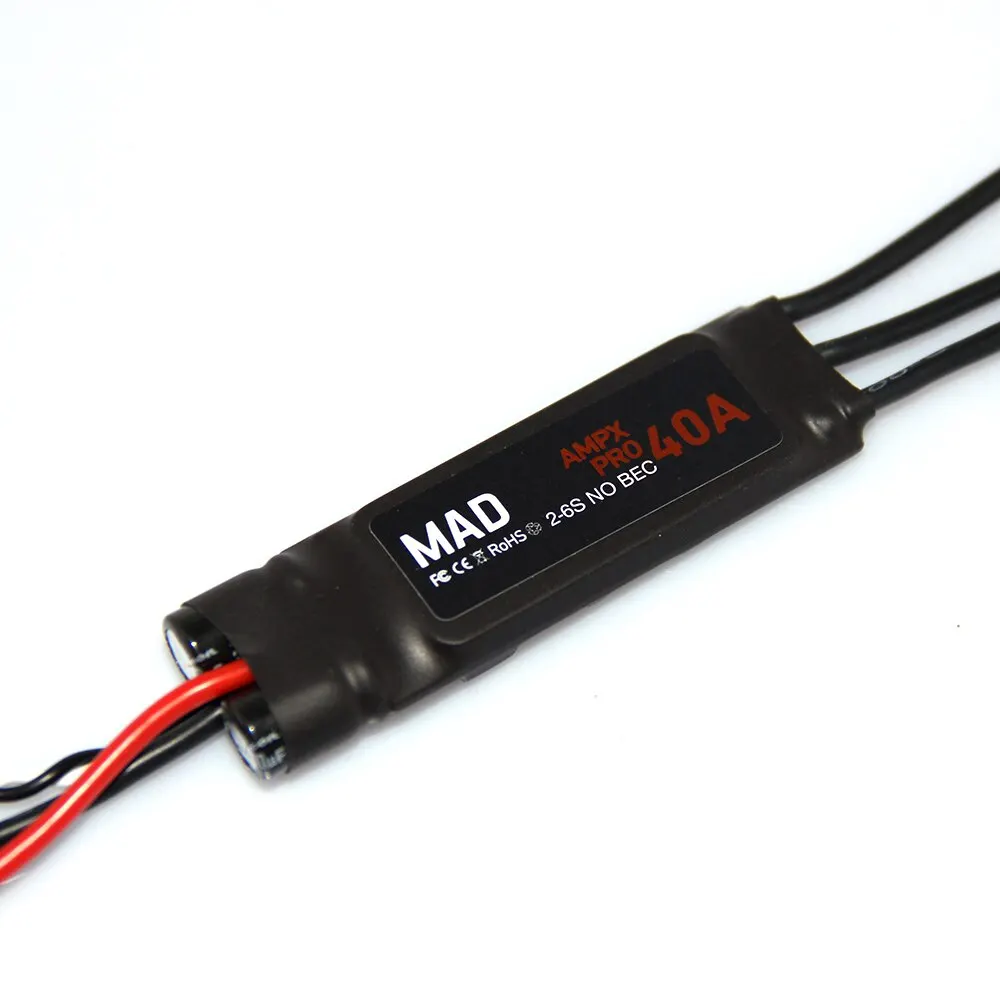 Квадрокоптер MAD AMPX ESC 40A Pro 2-6S w/o BEC для радиоуправляемой карты дальнего радиуса действия