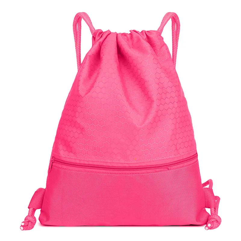 Fashion Ripstop Nylon Sports Drawstring Gymsack Backpack Fitness Basketball Drawstring Bags Kids backpack for Swimming