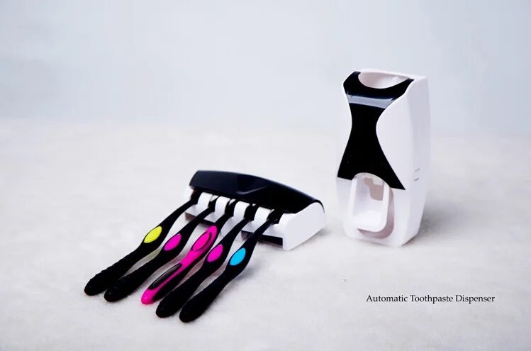 B536 multi function toothbrush rack  toothpaste dispenser