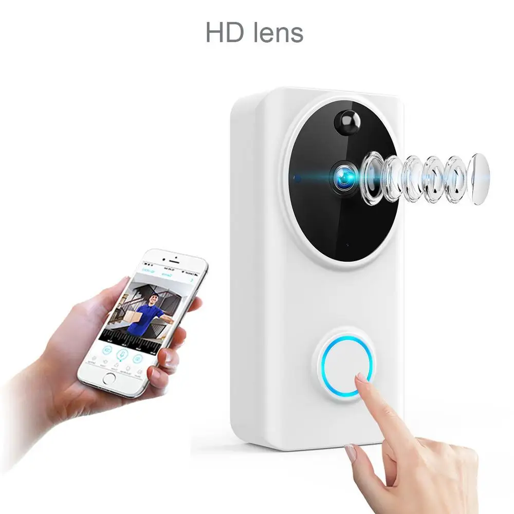 L9 Video Door Bell Camera Smart Doorbell Wireless WiFi 720P/1080P DoorBell Smart Video Phone Visual 2-Ways Audio Secure Camera