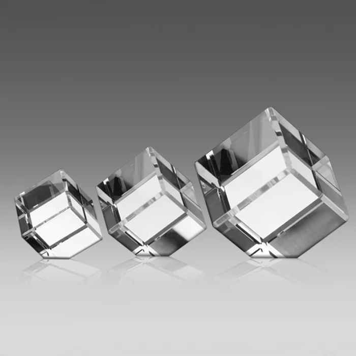 New arrival new clear crystal glass cube,new designed crystal cube