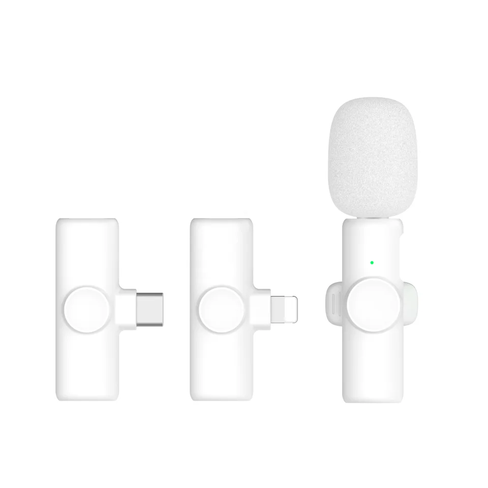 Professional 2.4G lavalier microphone for iPhone/iPad outdoor interview/live broadcast intelligent noise reduction