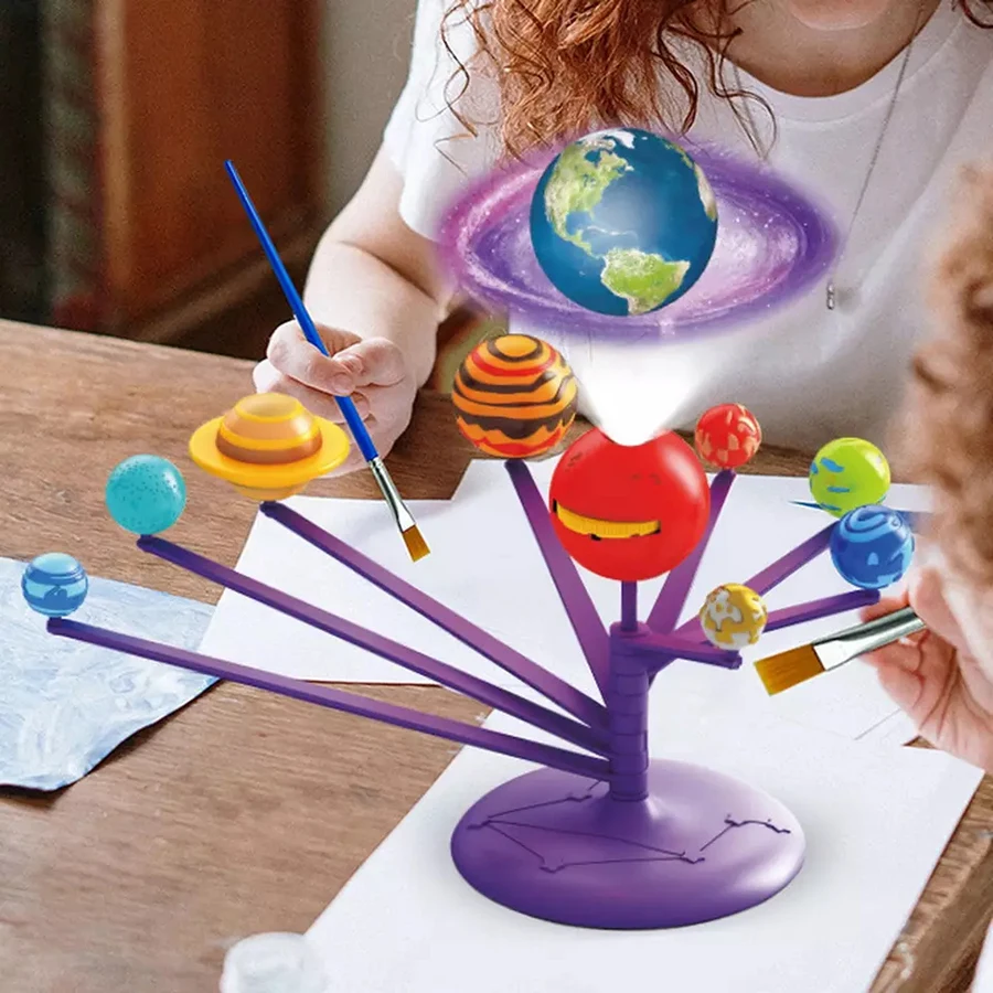 Распродажа сборная обучающая игрушка «сделай сам» рисование солнечная система Космические Планеты игрушки для детей