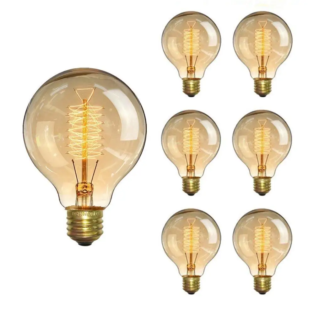 Large Global Edison Incandescent Bulb 20W/40W/60W 200MM