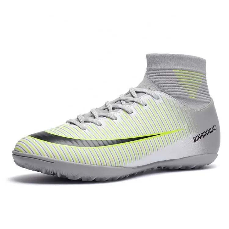 Men Sports High Ankle Football Boots Shoe Outdoor/Indoor Soccer shoes soccer cleats