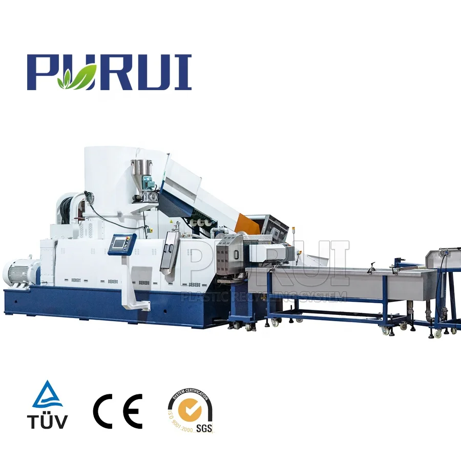 TPU pelletizing line polyurethane fabric recycling line Durable TPU fabric recycling granulating machine