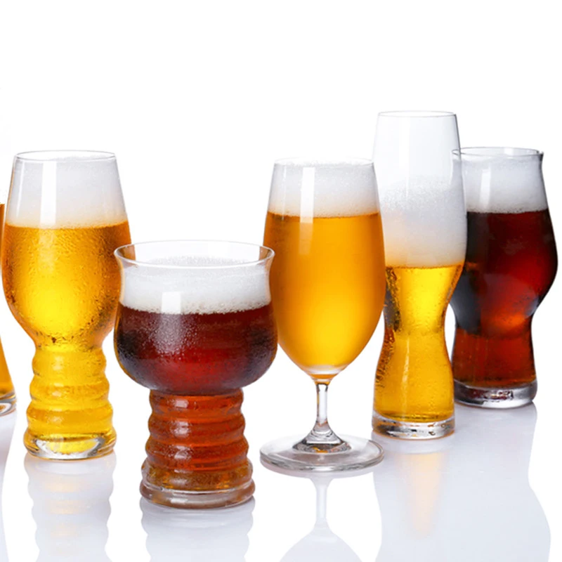 Custom Logo Tulip Shape Muffin Top 16 OZ Pint Beer Glasses