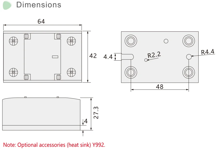 SiRON Y943 Factory direct industrial solid state relay Dc To Dc Solid State Relay 40a 120v Dc Solid State Relay