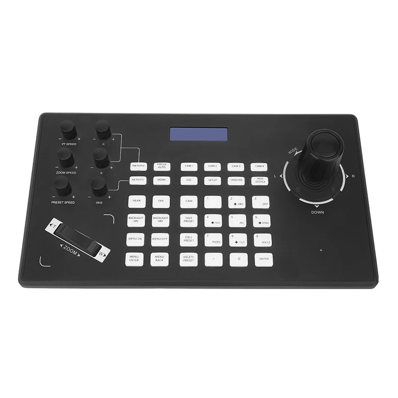 Контроллер джойстика PTZ для камеры POE NDI поддержка RS422 RS485 RS232 ЖК-экран и контроллер клавиатуры IP-камеры