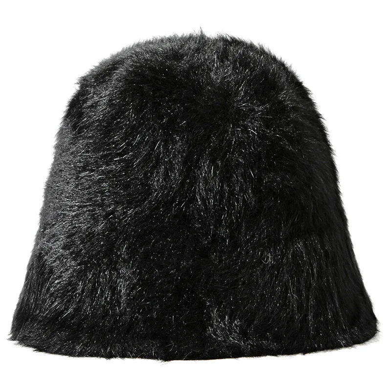 New Arrival Wholesale Rex Rabbit Fur Fuzzy Luxury Outdoor Winter Warm Smooth Read to Ship Daily Wear Colorful Unisex Bucket Hat