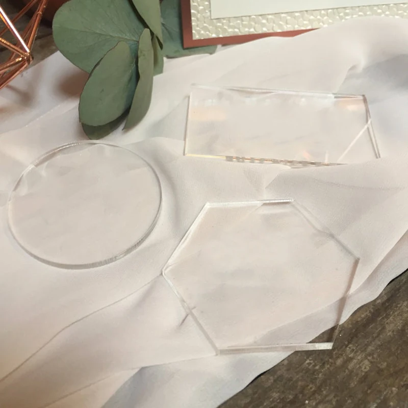 Hot Sale Blank Round Acrylic Place Cards Wedding Place Names Wedding Signs Wedding Favours