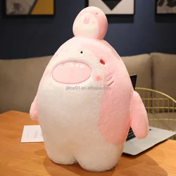 wholesale soft cute shark plush toys pillow manufacturer design your own shark plush toy