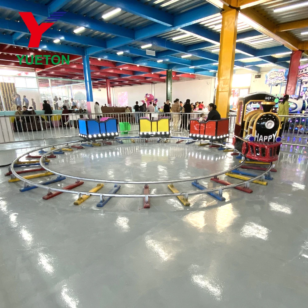 Buy High Quality Happy Track Train Amusement Park Rides Electric Trains For Kids Ride On