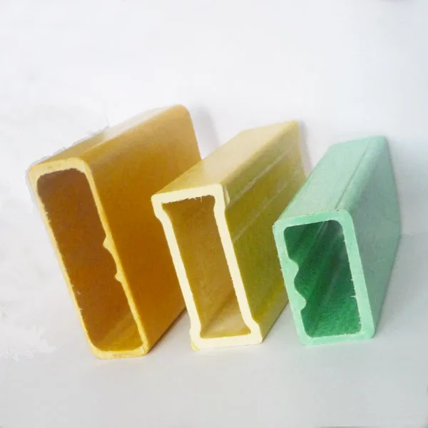 Fiberglass Square/Rectangular Box Section hollow tube/GFRP pipe