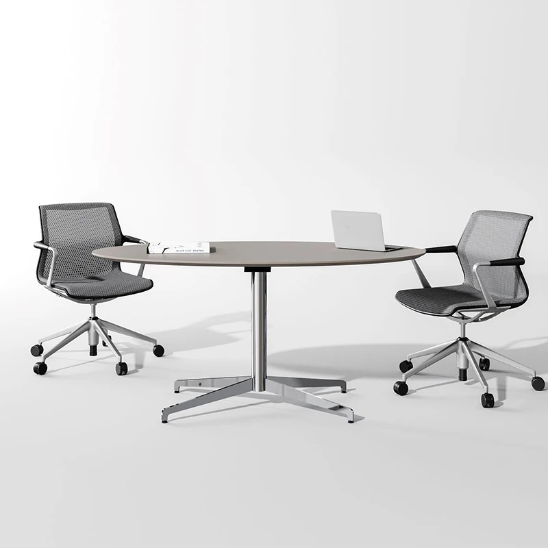 Современный высококлассный Конференц-стол офисный дискуссионный овальный стол для 4 человек