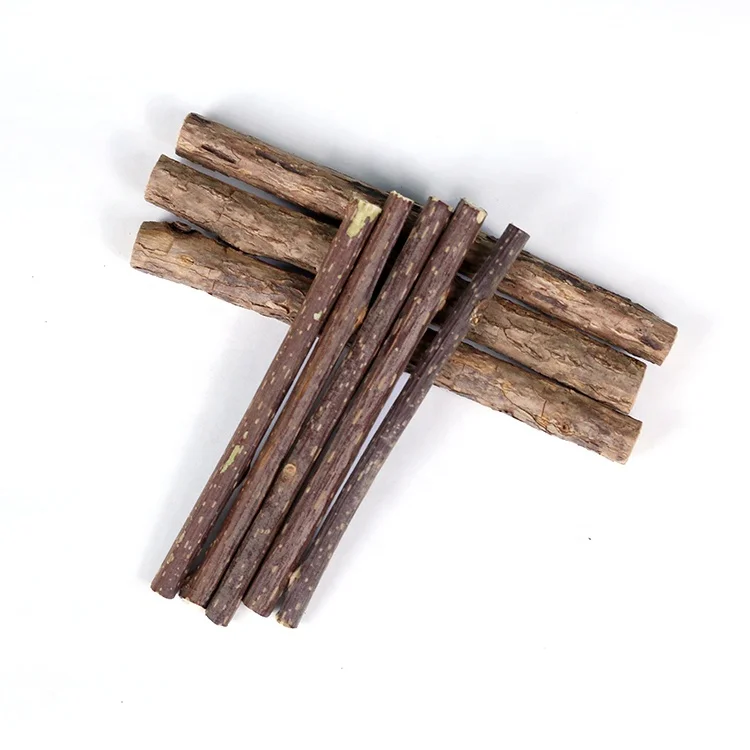 Wholesale price natural cat toy dried actinidia polygama for cat teeth cleaning stick wood