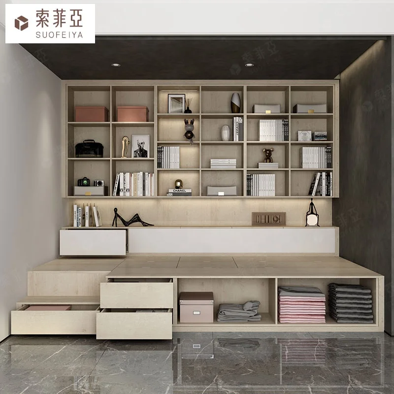 SUOFEIYA High Quality Saving Space Customized Cabinet Mult-Functional Tatami Storage Bed Cabinet
