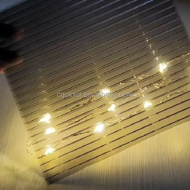 Полый поликарбонатный лист анти УФ пластиковая панель для парникового навеса