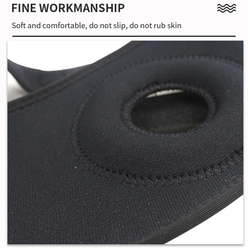 Open patella knee pad diving material mesh OK cloth breathable and wear-resistant outdoor sporting goods