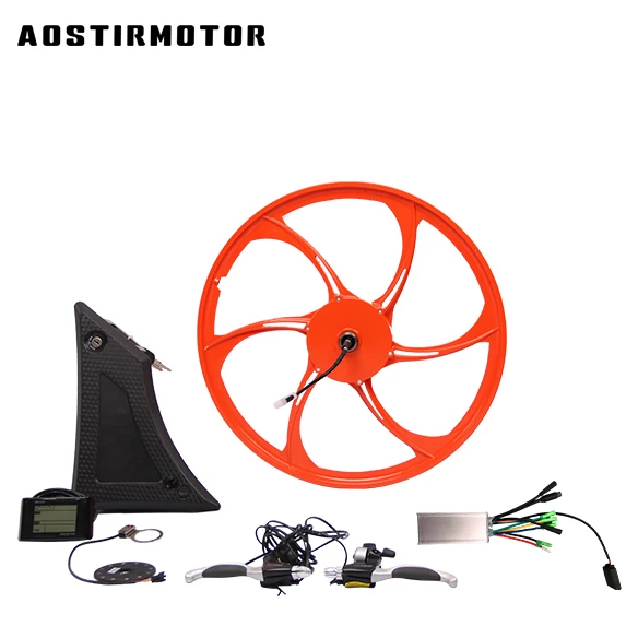 Chinese 500w hub motor 26 inches mag wheels 48v electric bike conversion kit